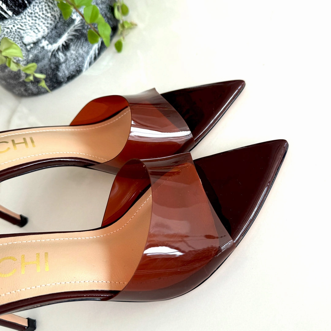 *Marisol - PVC Pointed-toe Mules