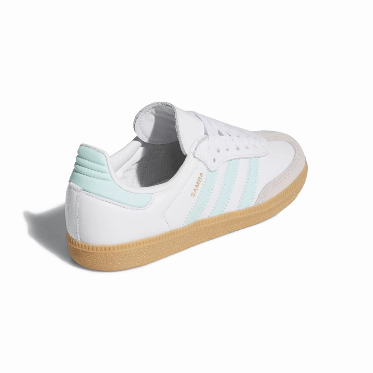 Adidas Kid's (Grade School) Samba OG Cloud White/Semi Flash Aqua/Gum