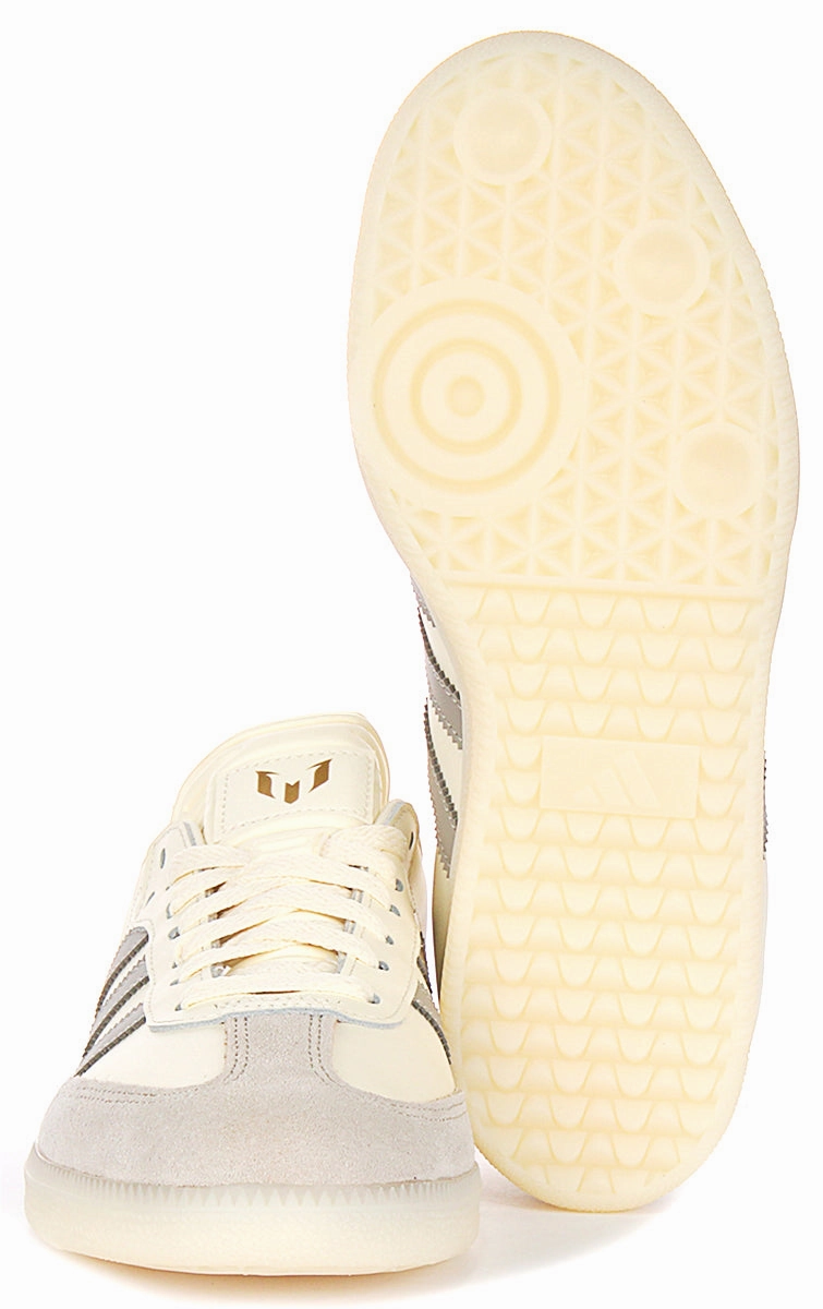 Adidas Samba Messi In Cream For Men