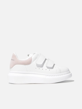 Alexander McQueen Kids Leather Velcro Strap Chunky Trainers