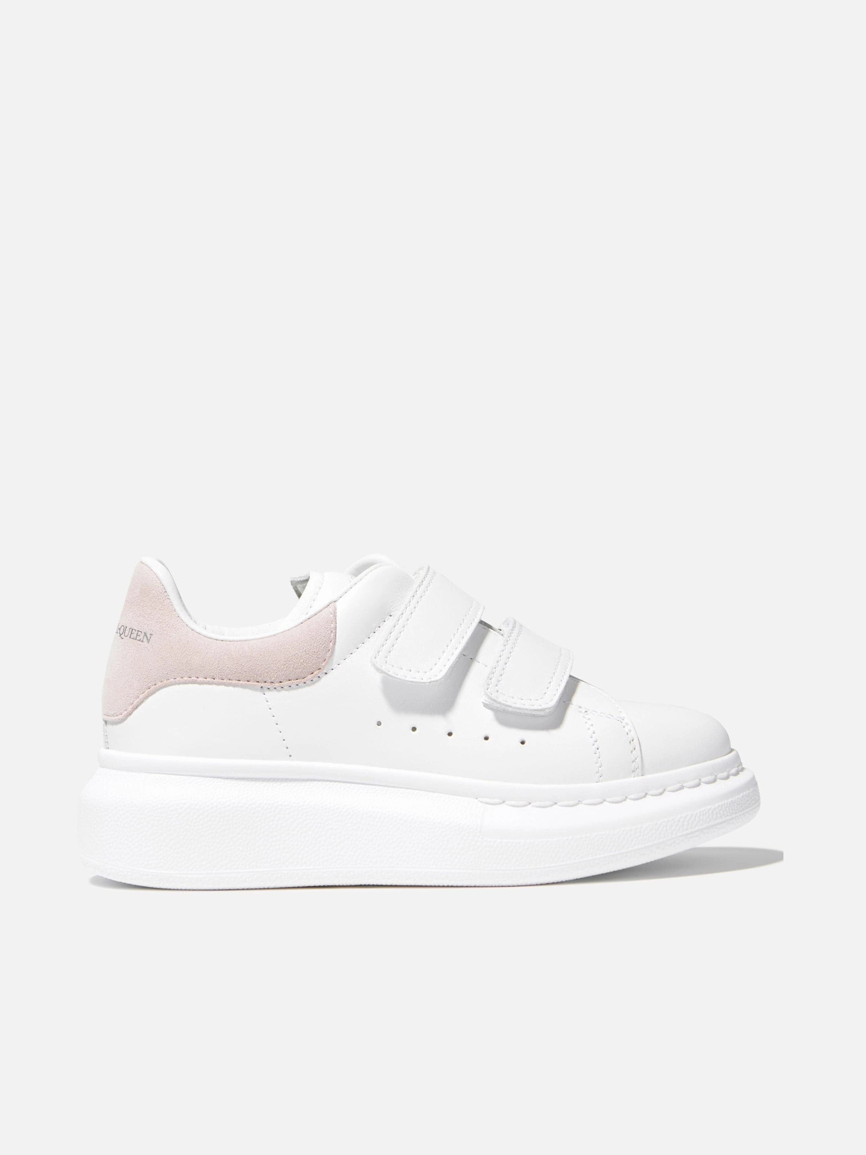 Alexander McQueen Kids Leather Velcro Strap Chunky Trainers