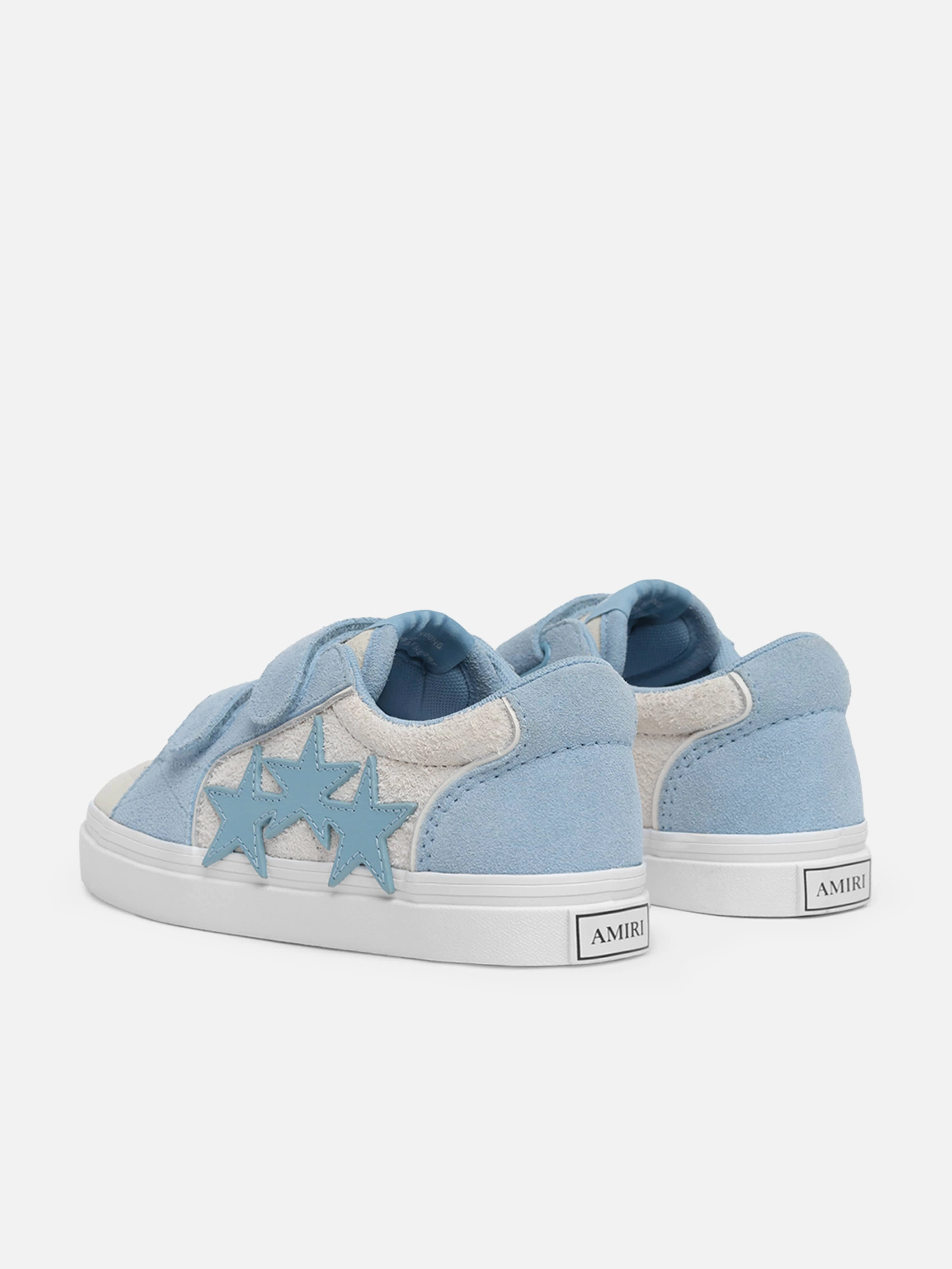 Amiri Kids Leather Sunset Skate Low Trainers in Blue