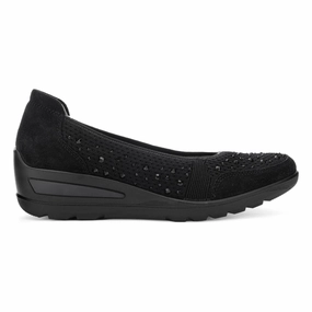 Ara Women's Zephyr Black Woven Suede