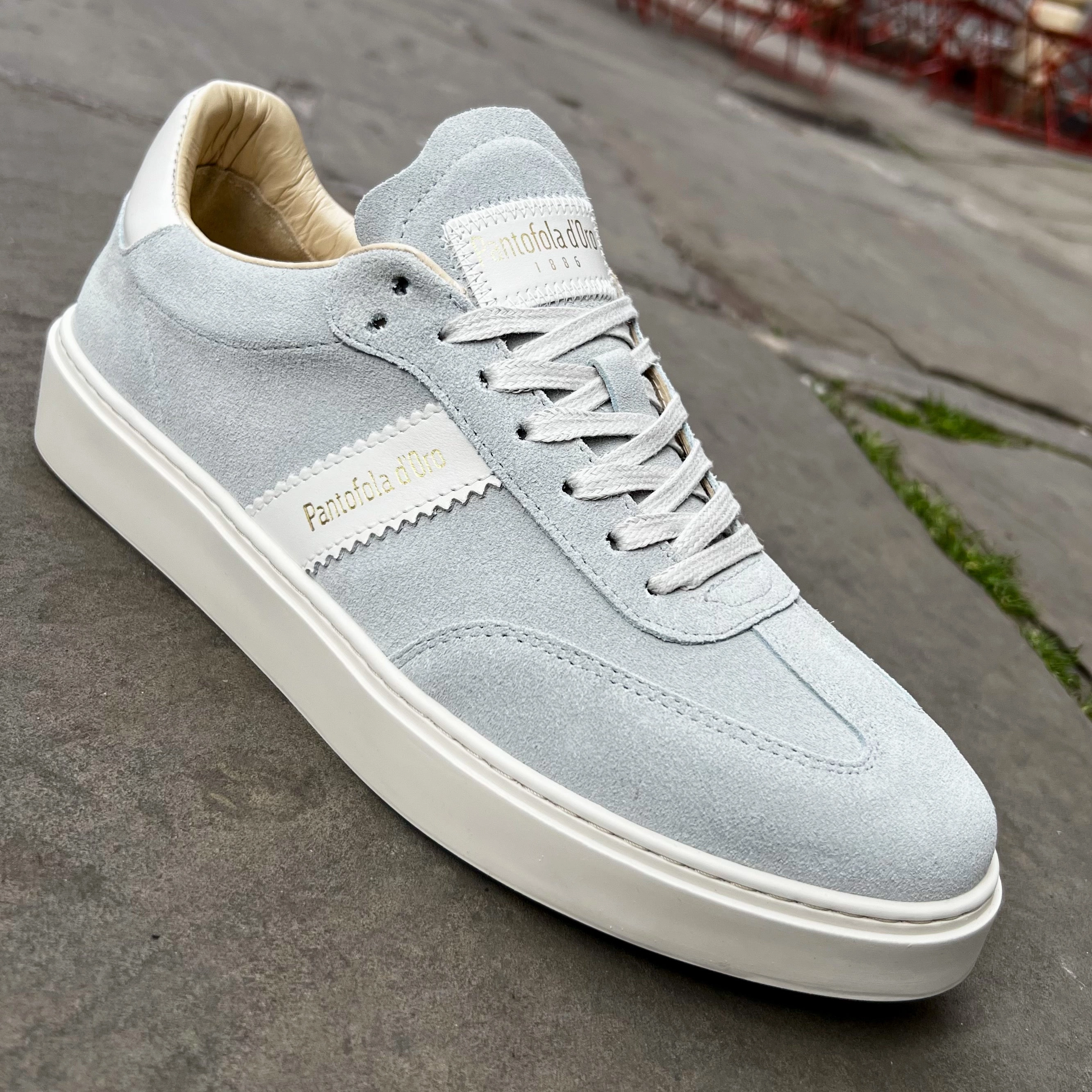 Argentario Vitello Suede Grigio