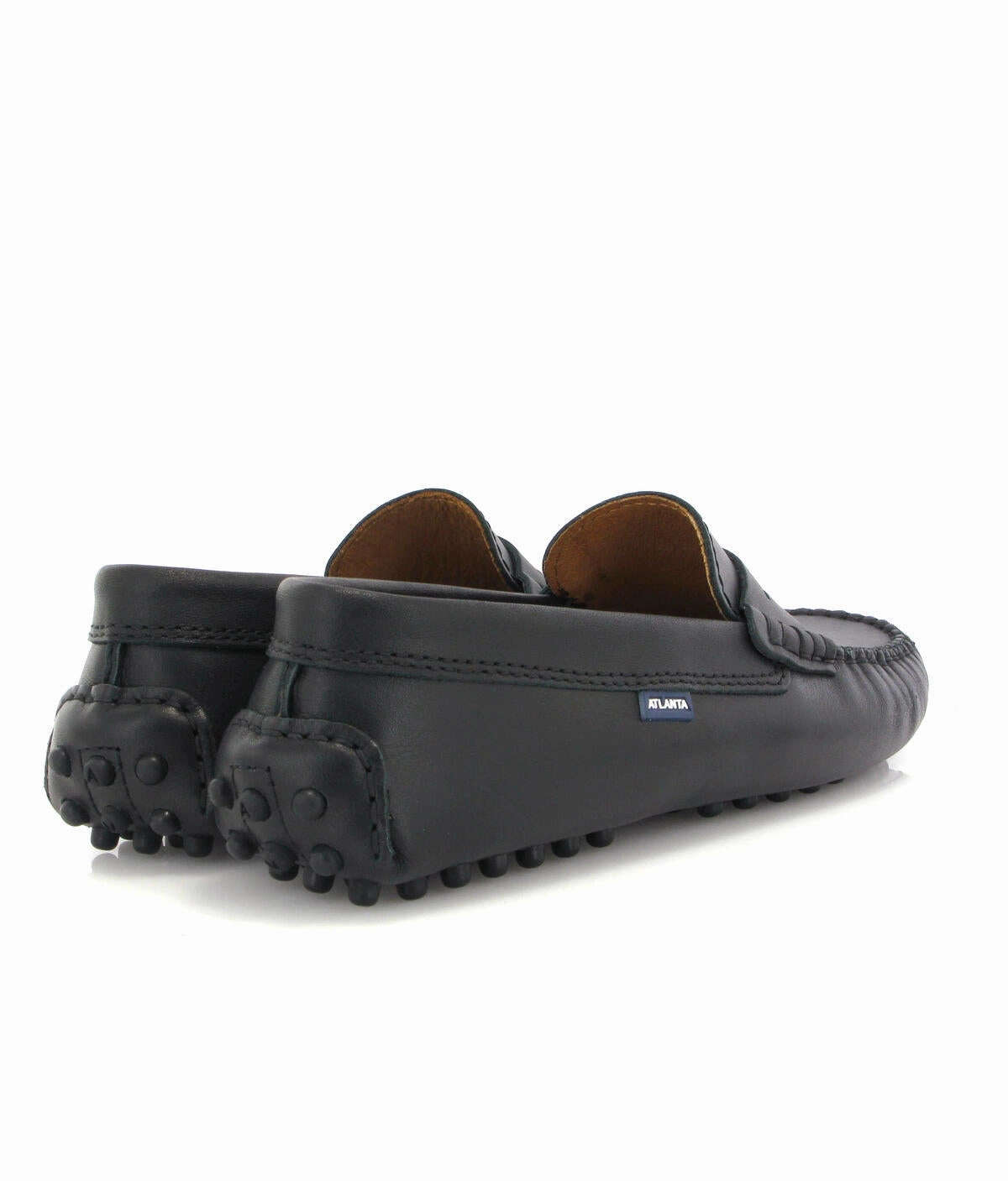 Atlanta Mocassin Black Smooth Driver Loafer