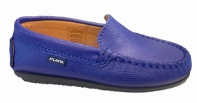 Atlanta Mocassin Blue Grainy Loafer