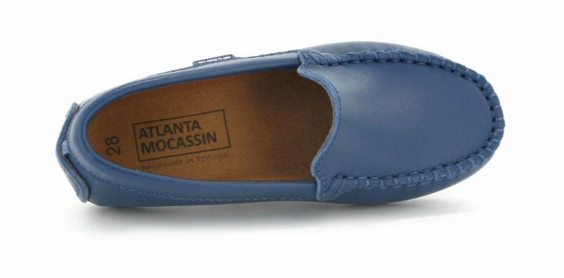 Atlanta Mocassin Blue Ocean Smooth Leather Loafer