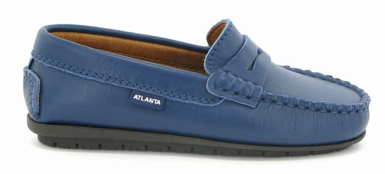 Atlanta Mocassin Blue Ocean Smooth Penny Loafer