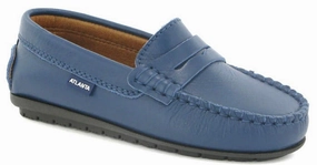 Atlanta Mocassin Blue Ocean Smooth Penny Loafer