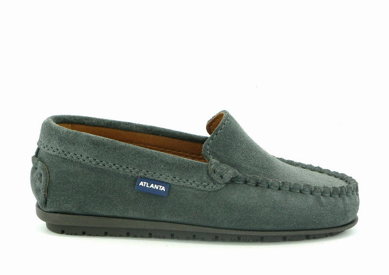 Atlanta Mocassin Grey Suede Loafer