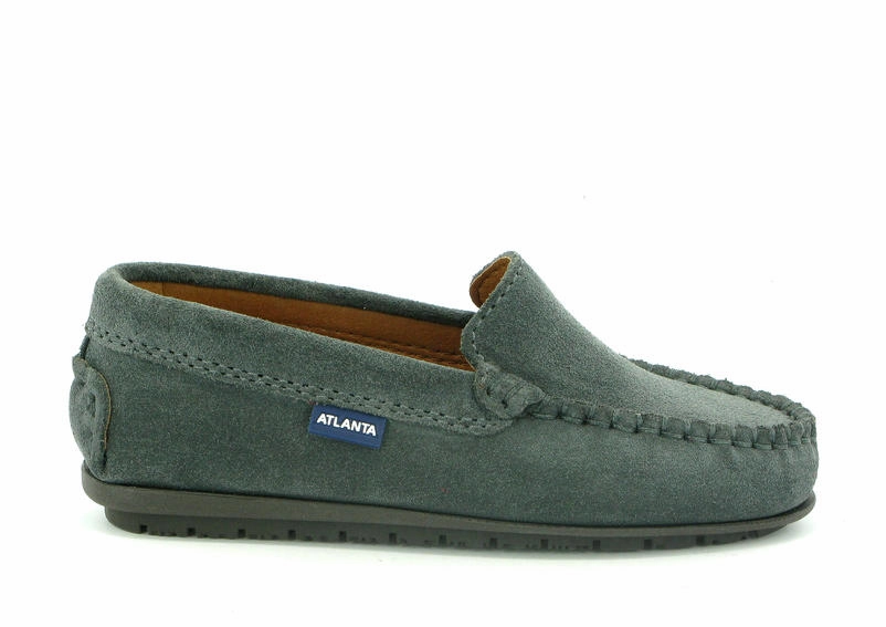 Atlanta Mocassin Grey Suede Loafer