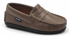 Atlanta Mocassin Penny Taupe Sierra Antik Loafer