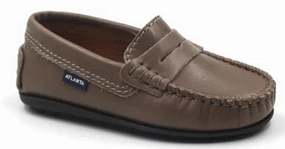 Atlanta Mocassin Penny Taupe Sierra Antik Loafer