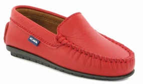 Atlanta Mocassin Red Smooth Leather Loafer