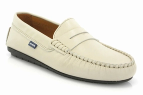 Atlanta Mocassin Sand Smooth Leather Penny Loafer