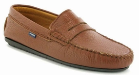 Atlanta Tan Luggage Cuoio Leather Mocassin Penny Loafer.