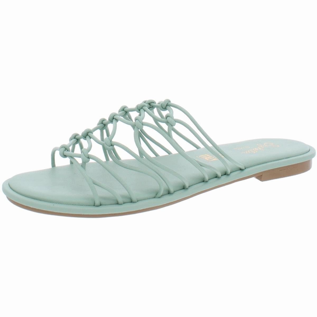 Authentic Womens Faux Leather Open Toe Gladiator Sandals