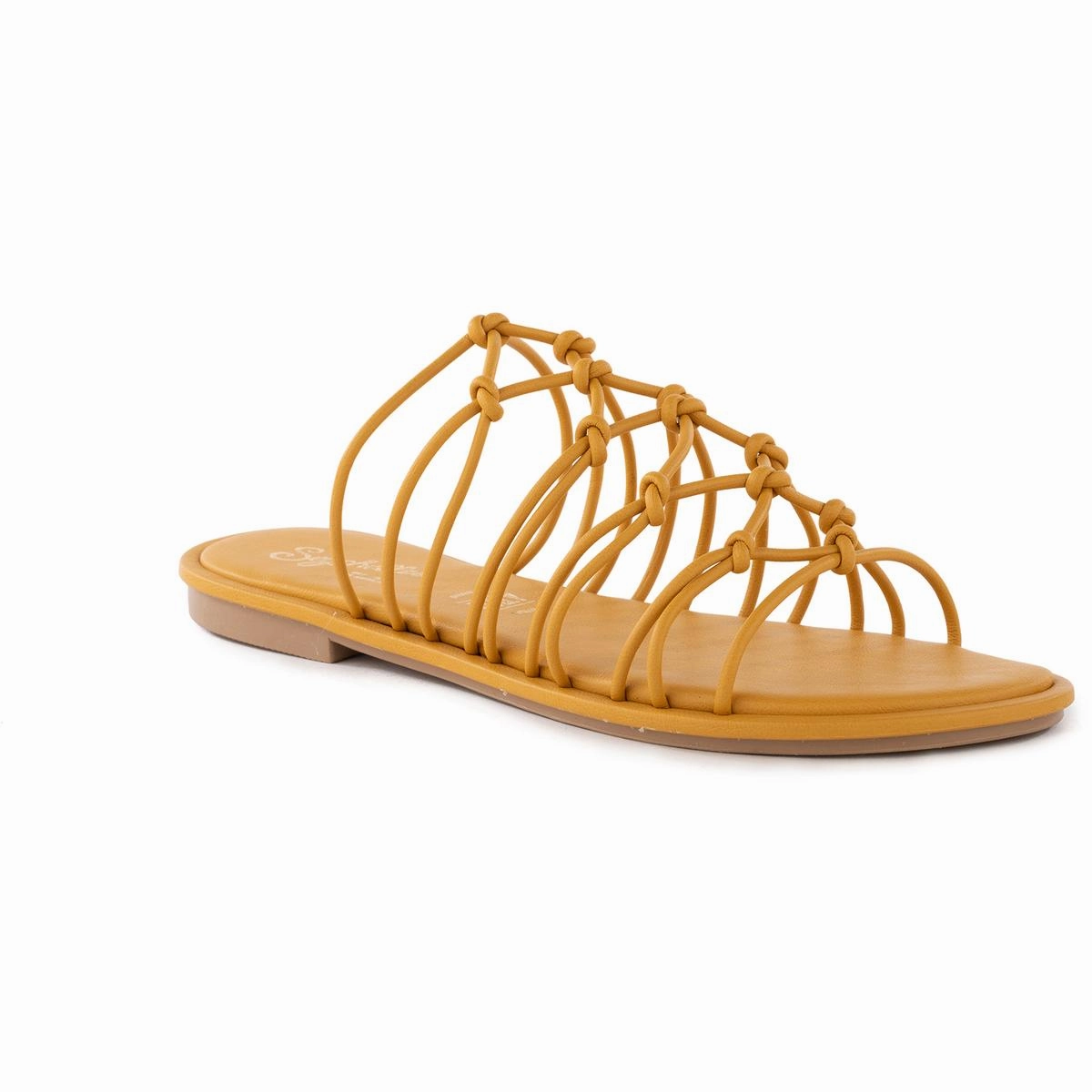 Authentic Womens Faux Leather Open Toe Gladiator Sandals