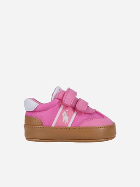 Baby Girls Heritage Court III T-Toe EZ Trainers in Pink