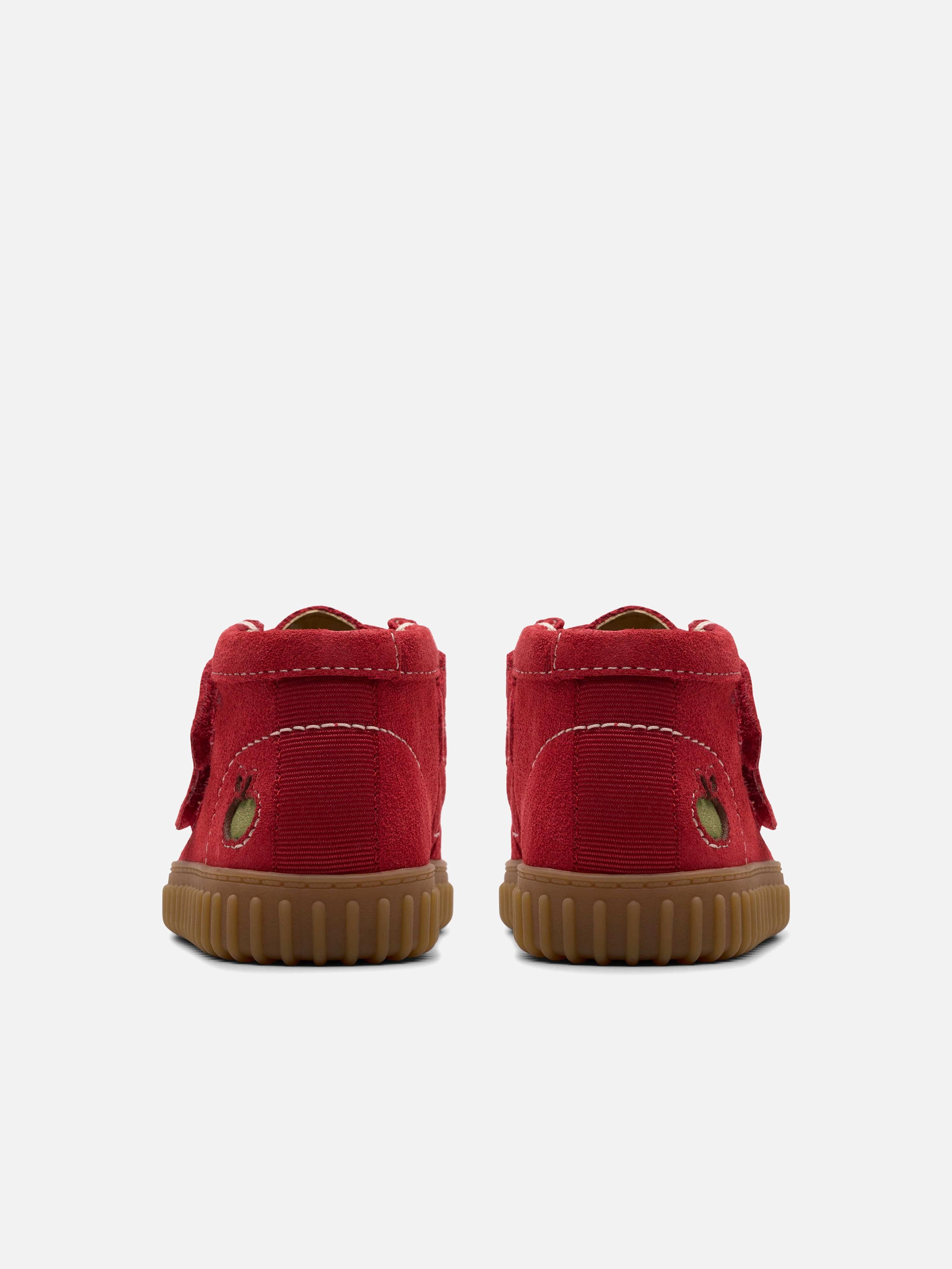 Baby Suede Apple Tor Hill Boots in Red