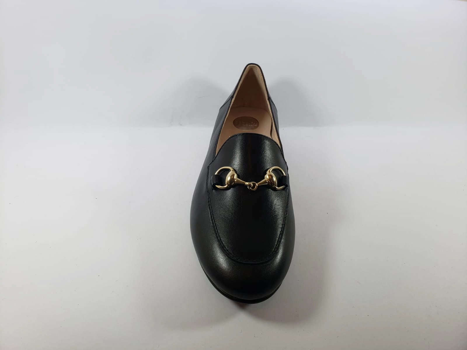 Beberlis Black Buckle Slip On Loafers