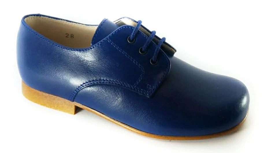 Beberlis Blue Oxford Leather Dress Shoe