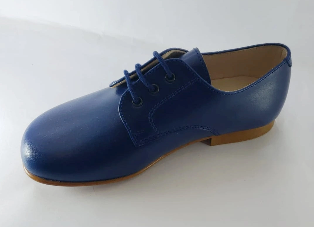 Beberlis Blue Oxford Leather Dress Shoe