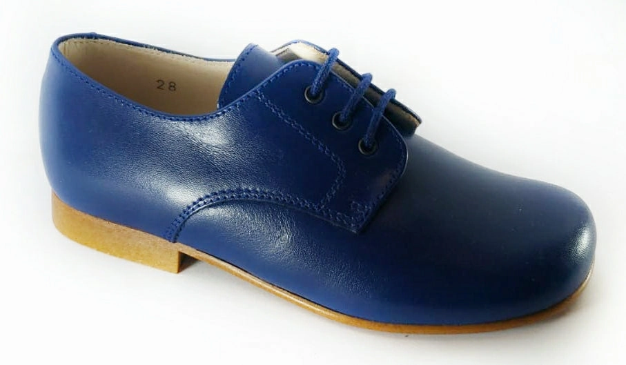 Beberlis Blue Oxford Leather Dress Shoe