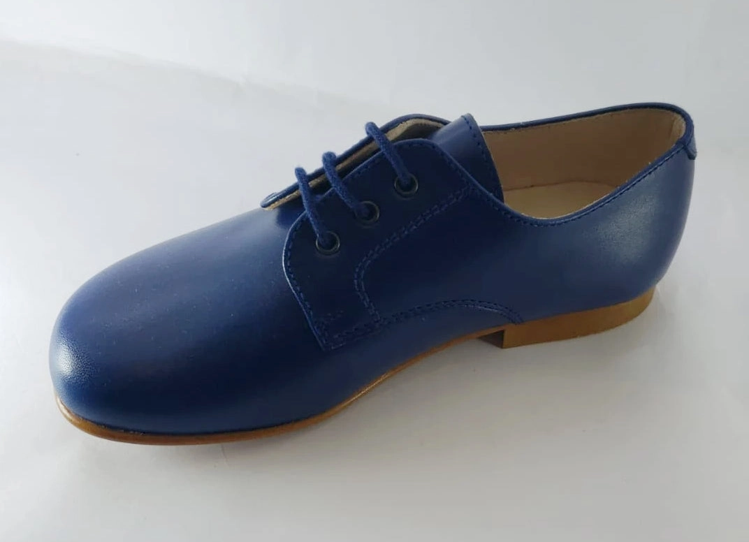 Beberlis Blue Oxford Leather Dress Shoe