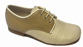 Beberlis Boys Hueso Georgia Textured Oxford Dress Shoes
