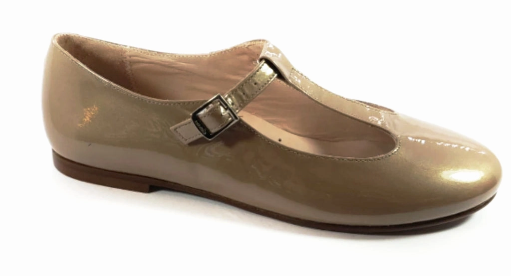 Beberlis Girls Patent Fango T-Strap