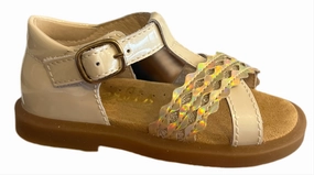 Beberlis Girls Pearl Floral Sandal