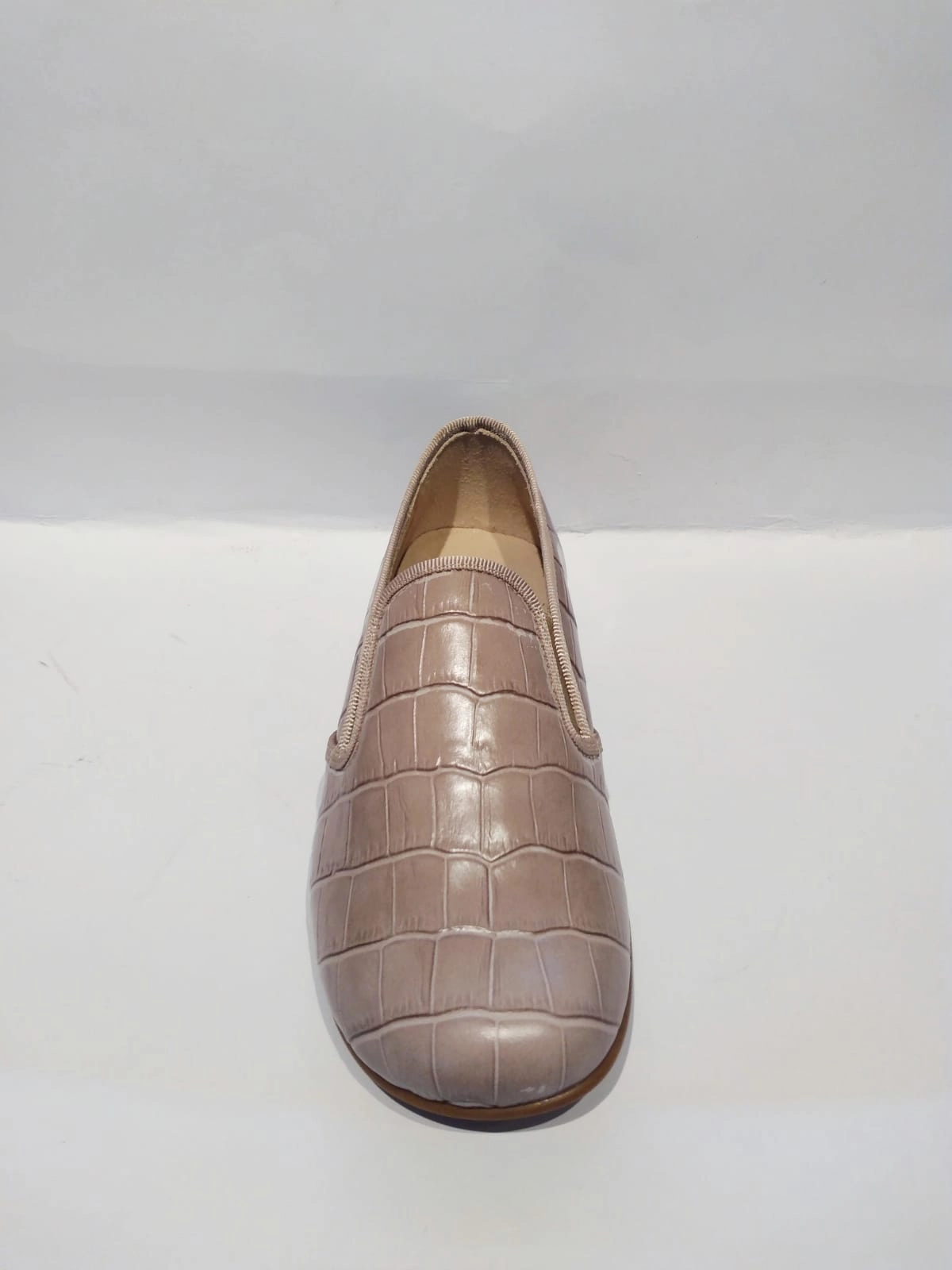 Beberlis Monterrey Taupe Slip On Smoking Shoe Loafer