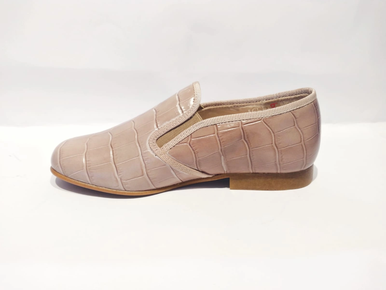 Beberlis Monterrey Taupe Slip On Smoking Shoe Loafer