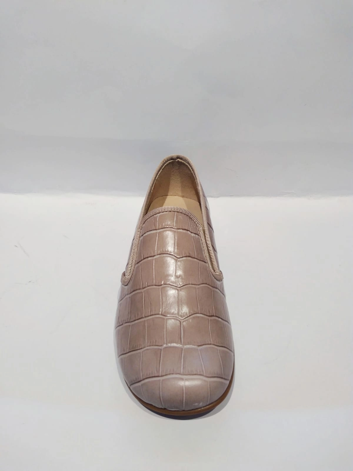 Beberlis Monterrey Taupe Slip On Smoking Shoe Loafer