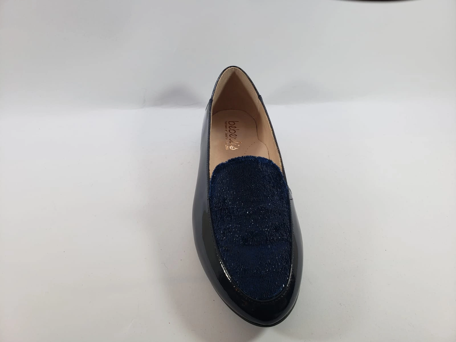 Beberlis Navy Patent Lluvias Loafer