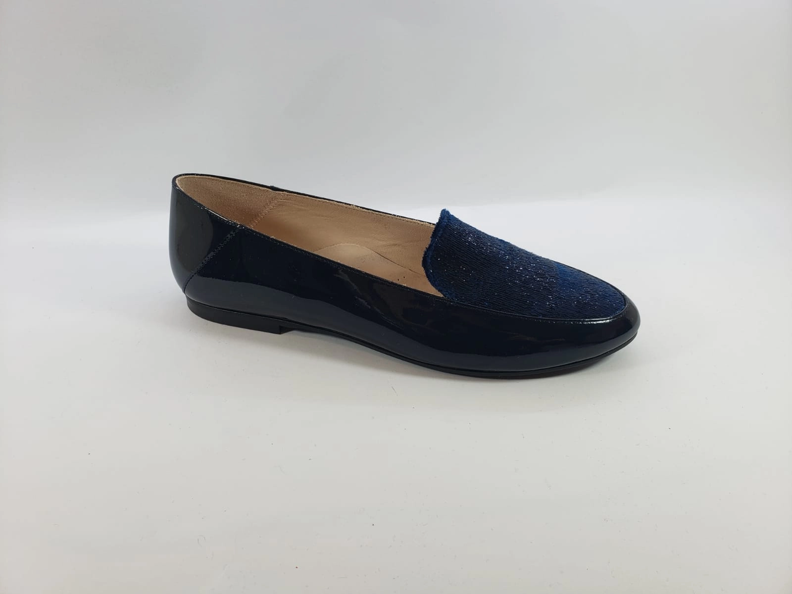 Beberlis Navy Patent Lluvias Loafer