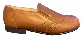 Beberlis Roble Tan Leather Slip On Designed Smoking Shoe