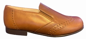 Beberlis Roble Tan Leather Slip On Designed Smoking Shoe