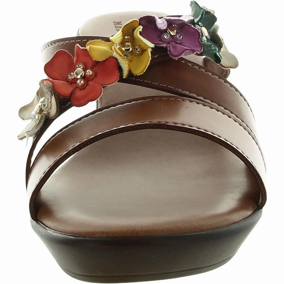 Bellefleur Slip On Wedge Womens Embellishe Manmade Wedge Sandals
