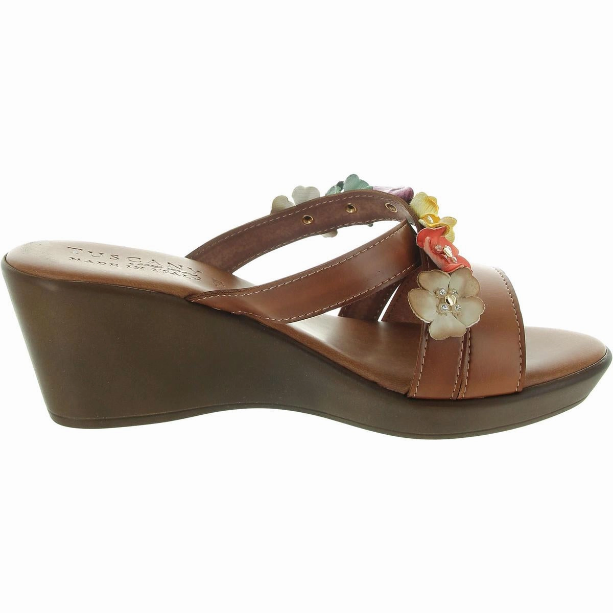 Bellefleur Slip On Wedge Womens Embellishe Manmade Wedge Sandals
