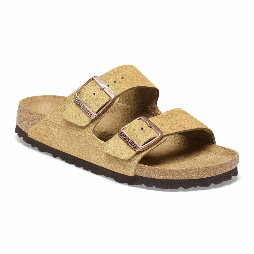Birkenstock Arizona - Latte Cream Suede