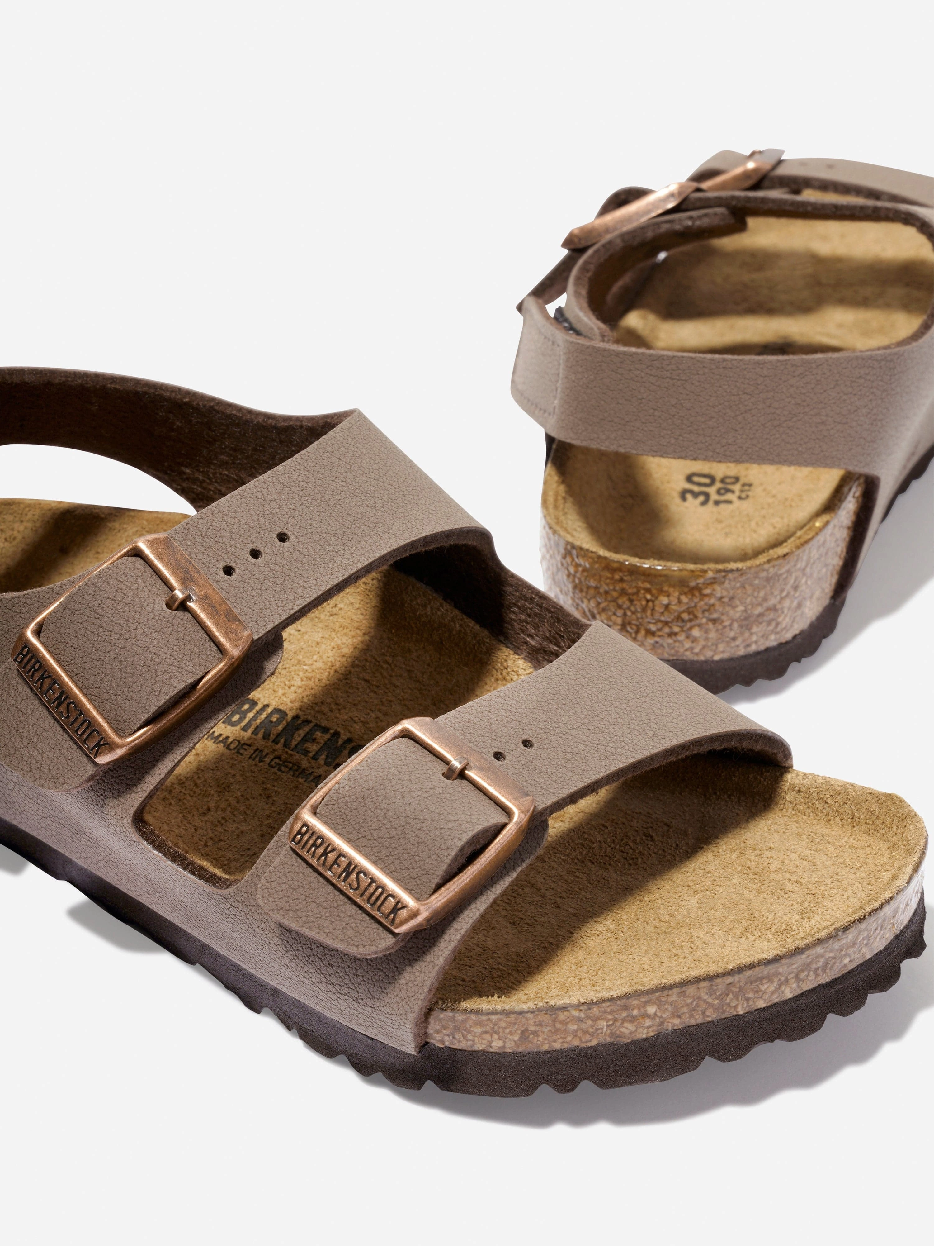 BIRKENSTOCK Kids Milano Classic Sandals in Brown