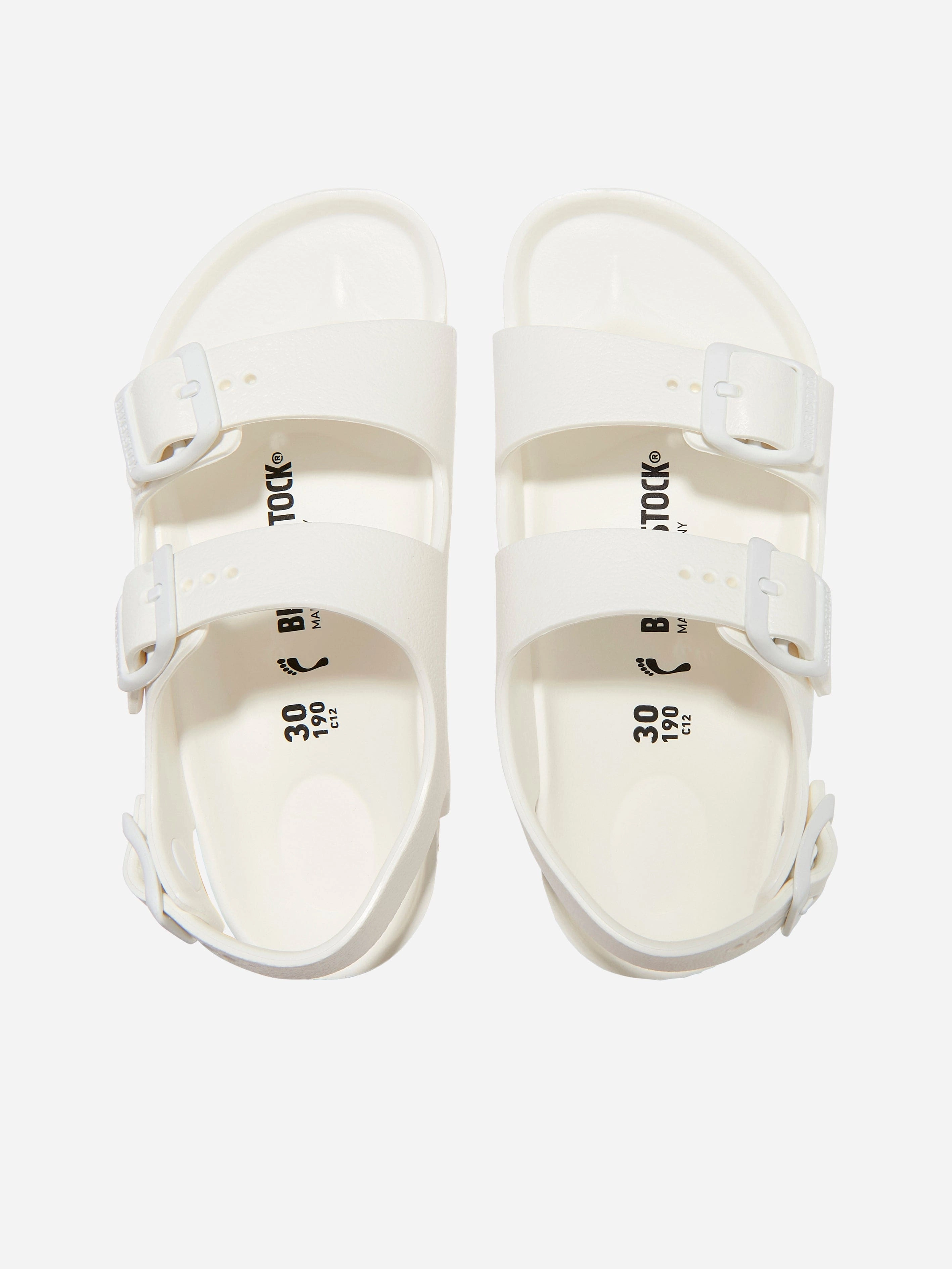 BIRKENSTOCK Kids Milano Eva Sandals in White