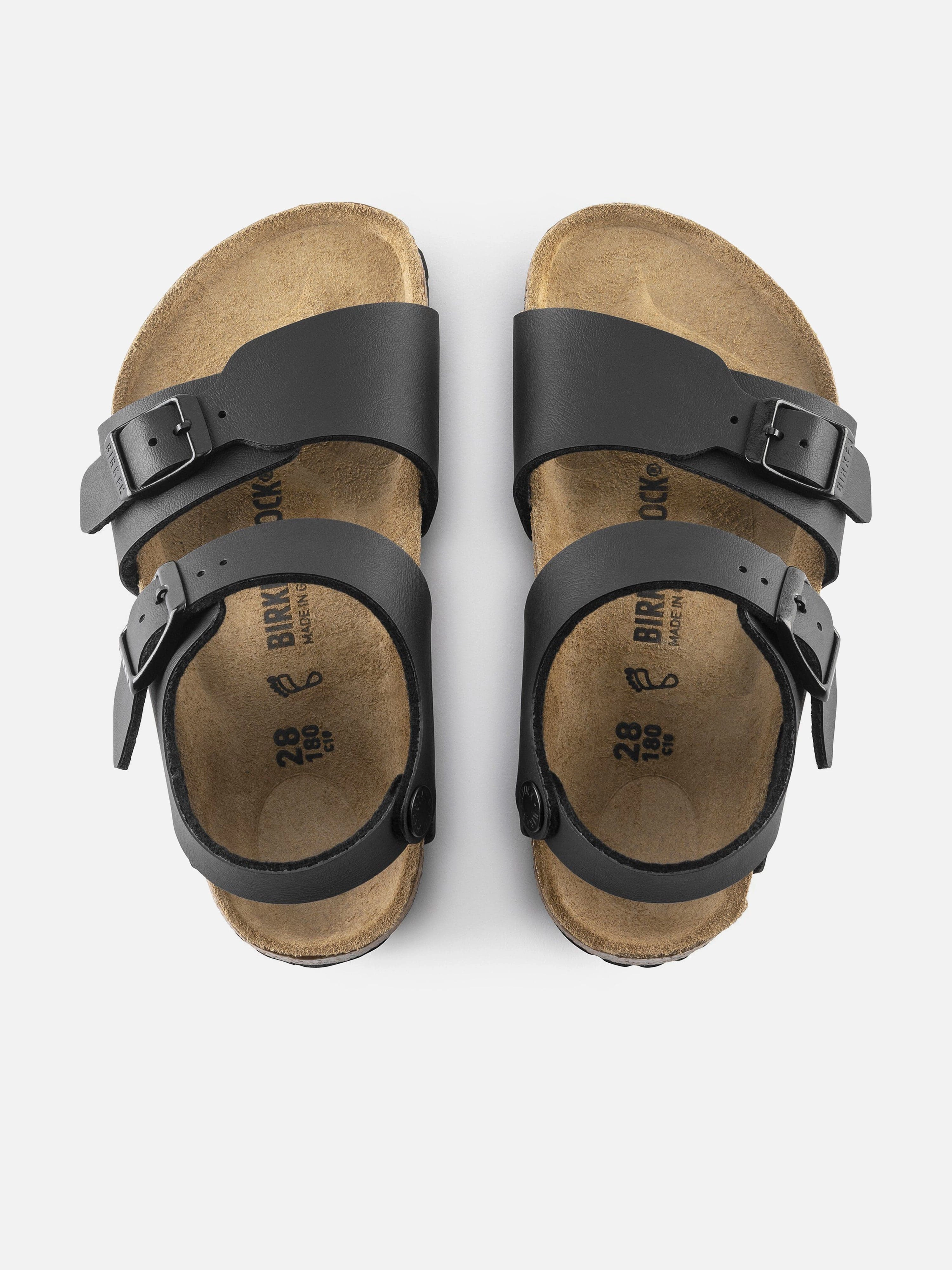 BIRKENSTOCK Kids New York Classic Sandals in Black