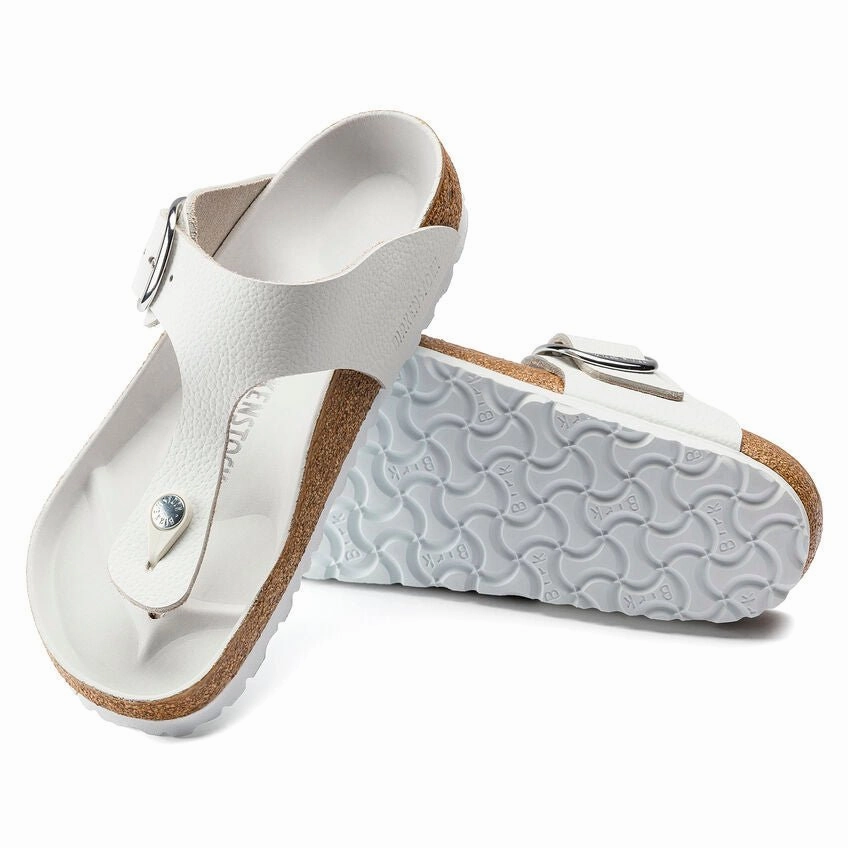Birkenstock Women's Gizeh Big Buckle - White Leather