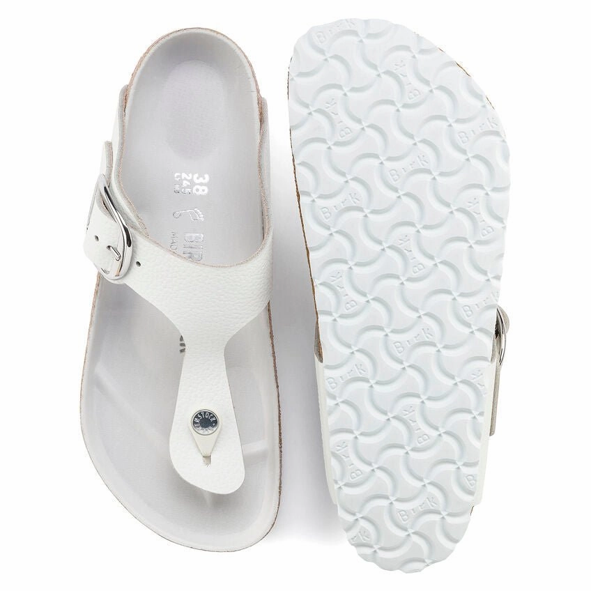 Birkenstock Women's Gizeh Big Buckle - White Leather