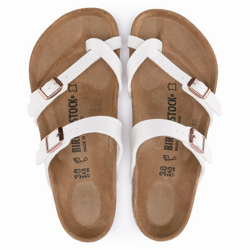 Birkenstock Women's Mayari - White Birko-Flor/Copper