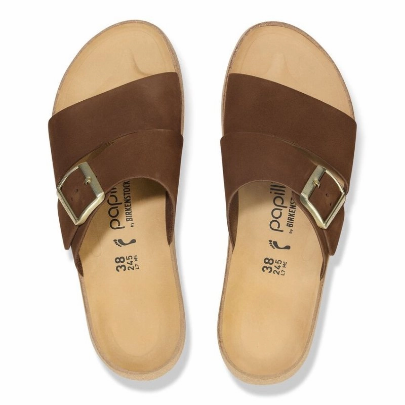 Birkenstock Women's Papillio Almina - Dark Tea Nubuck