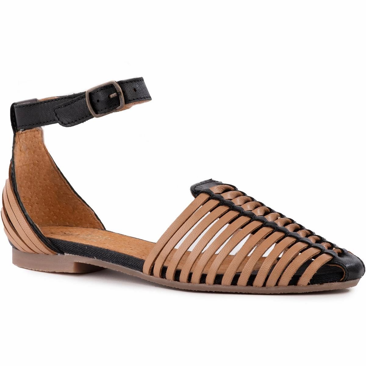 Bits N Pieces Womens Strappy Leather Ankle Strap